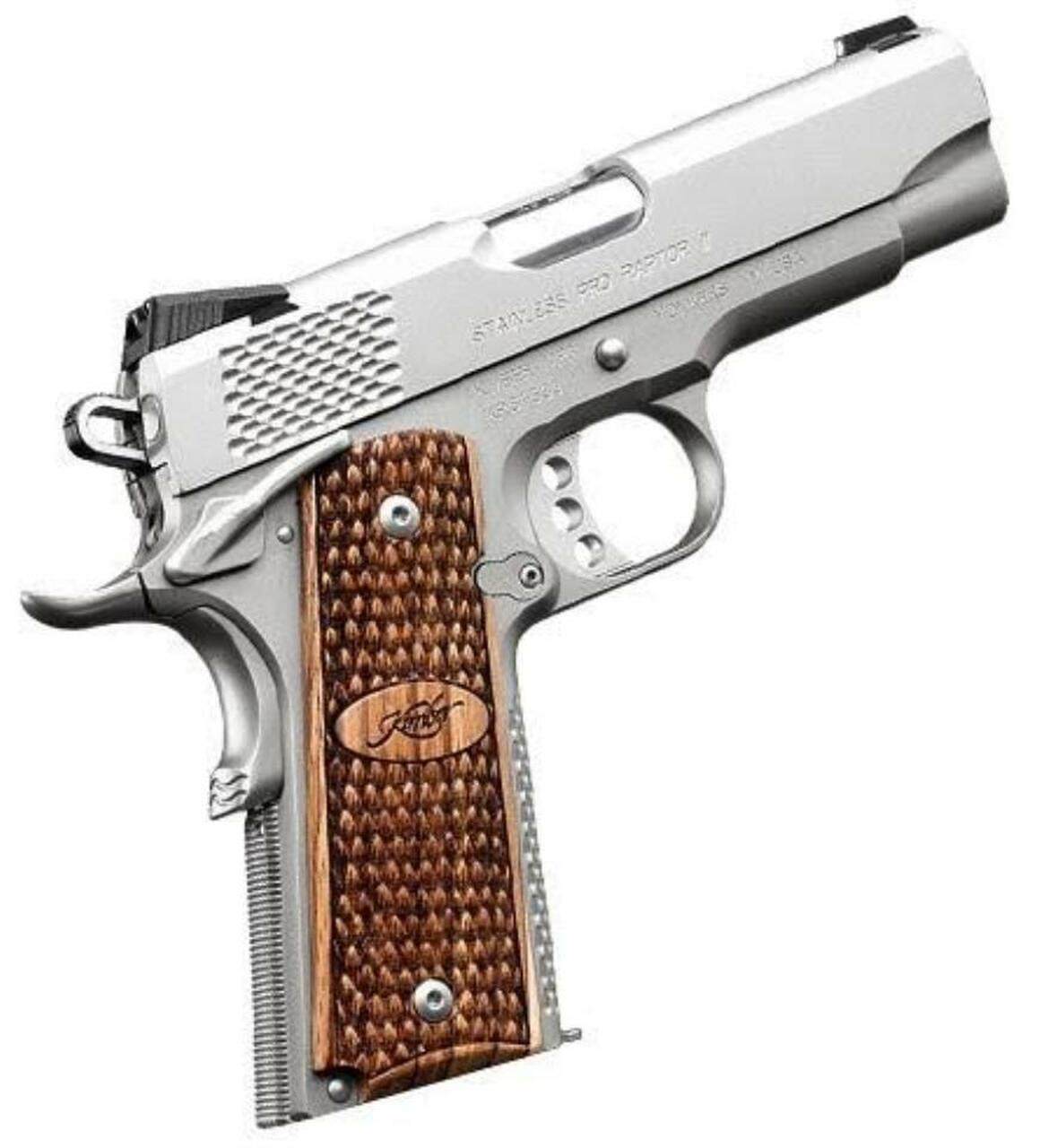 Kimber Stainless Pro Raptor II, 9mm, 4″, Satin Stainless Steel