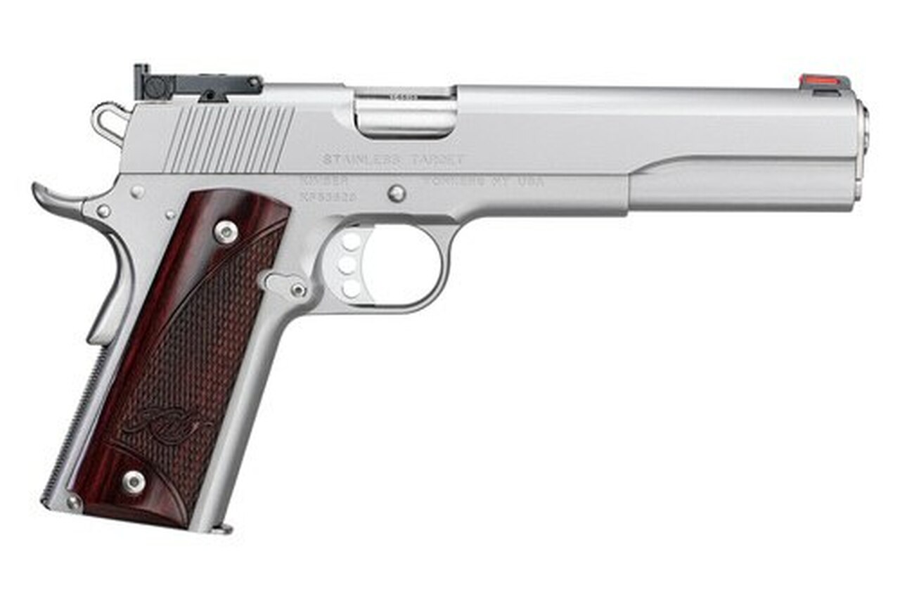 Kimber Stainless Target, 10mm, 6″ Barrel, 8rd, Stainless Steel