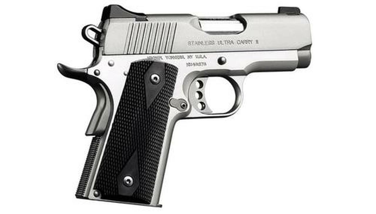 Kimber Stainless Ultra Carry II, 1911 45ACP, 3″ Barrel, 7 rd, CA Approved