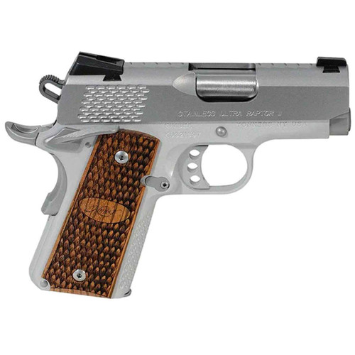 Kimber Ultra Raptor II 1911 Compact 45 ACP, 3″ Barrel, Wood Grips, 7rd