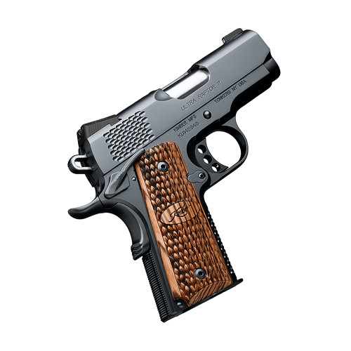 Kimber Ultra Raptor ll Custom Shop 45 ACP, 3″ Barrel, Black, Wood Grip, 7rd