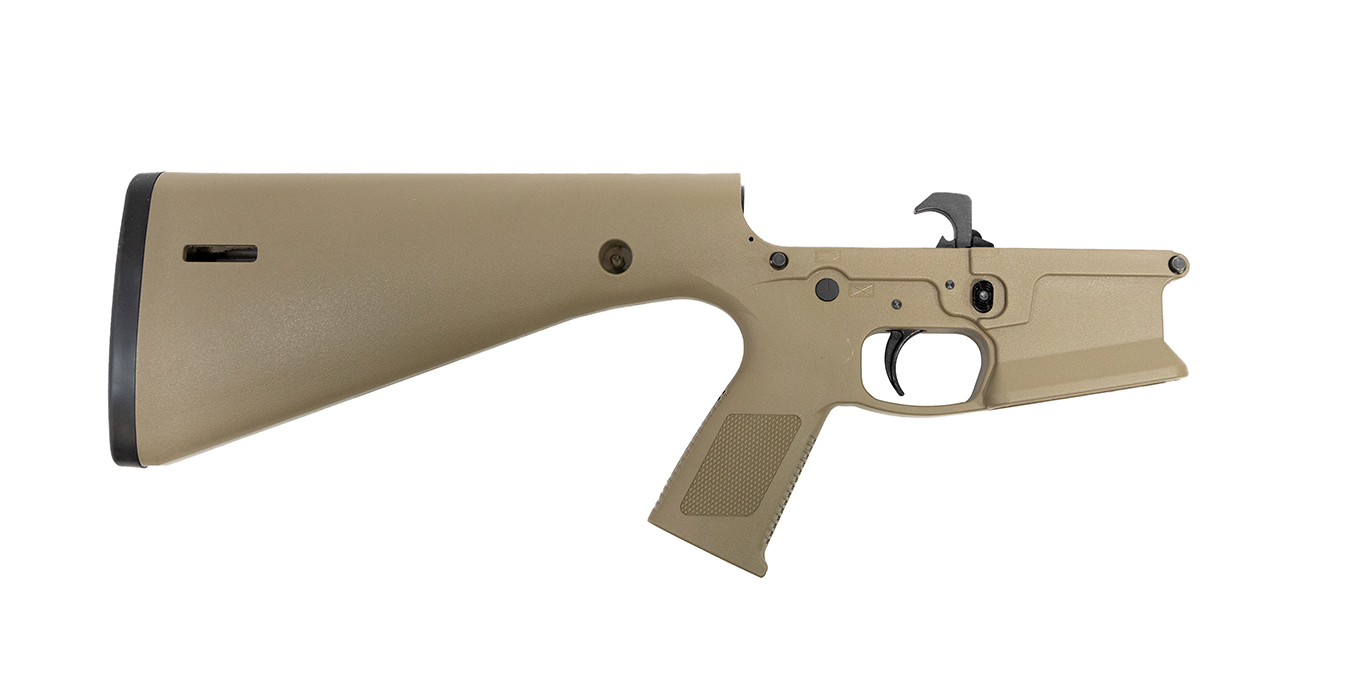 KP-15 Complete Lower Mil-Spec FCG Polymer Receiver with FDE Finish