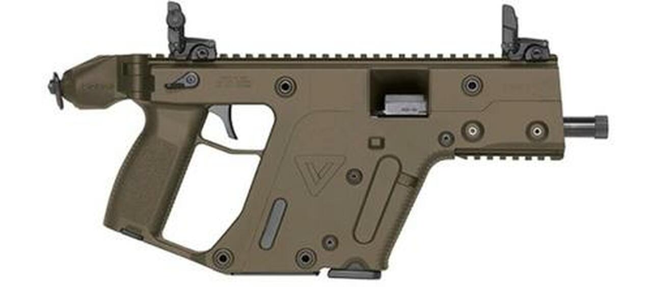 Kriss Super V Vector SDP Security Detail 45 ACP 5.5″ Threaded Barrel Dark Earth Cerakote Finish 13rd