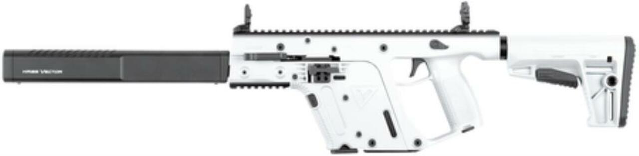 Kriss Vector Gen II Carbine, 45 ACP, 16″ Barrel, Defiance M4 Stock, Alpine White, 17rds