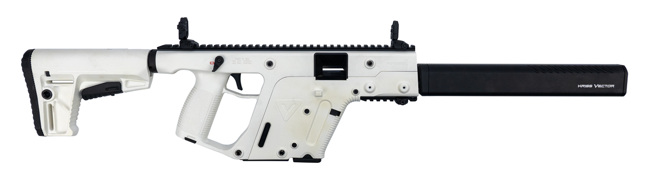 Kriss Vector Gen II Carbine Used .45 ACP, 16″ Barrel, Defiance M4 Stock, Alpine White, 13rd