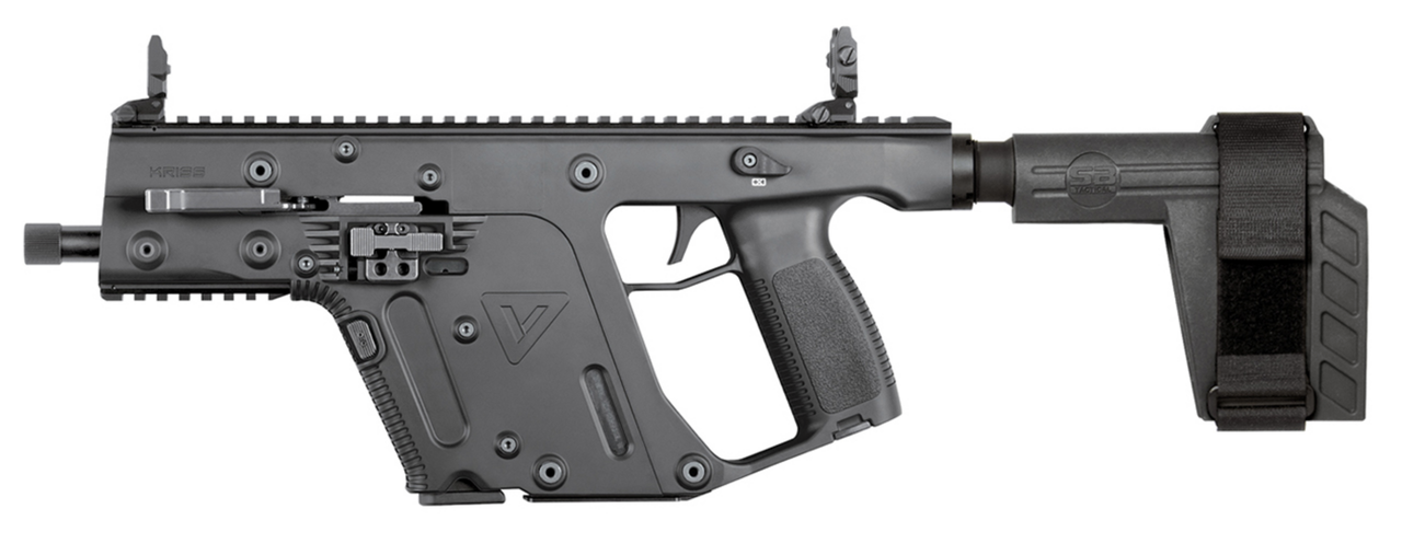Kriss Vector SDP-SB 9mm, 5.5″ Barrel, SBX-K Brace, Black, Glock Style Mags, 17rd
