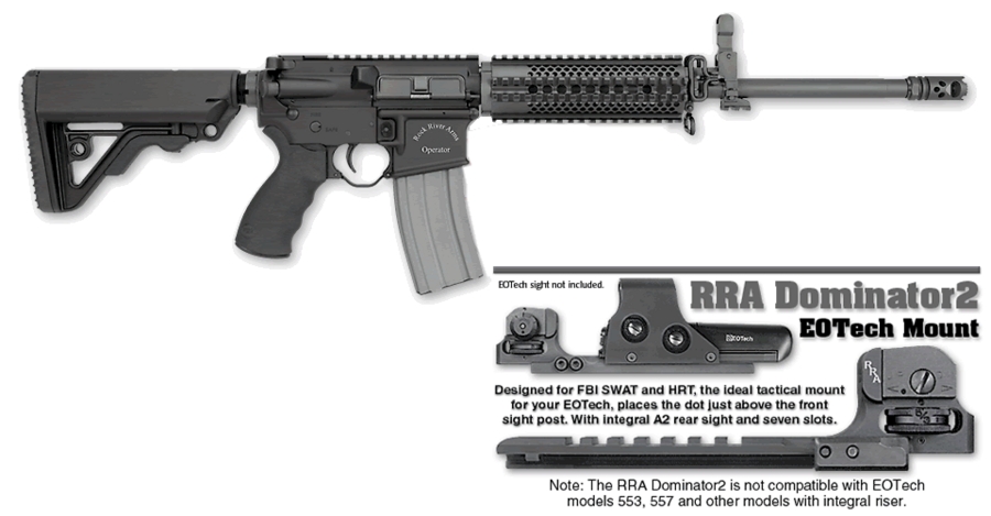 LAR-15 Tactical Operator 2 with RRA Dominator2 EOTech Mount