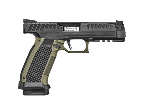 Laugo Alien Performance Kit 9mm, 4.8″ Threaded Barrel, Black/Green Finish, 17rd