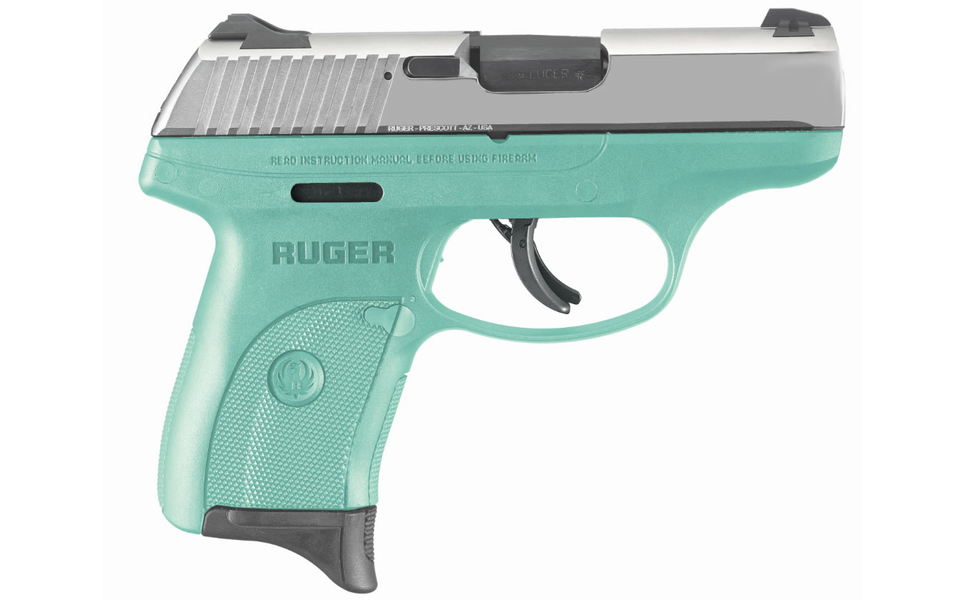 LC9s 9mm Centerfire Pistol with Stainless Slide and Turquoise Frame