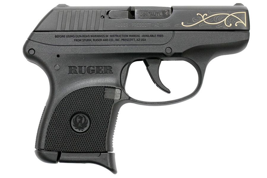 LCP 380 Auto Centerfire Pistol with 24kt Gold Plated Engraving