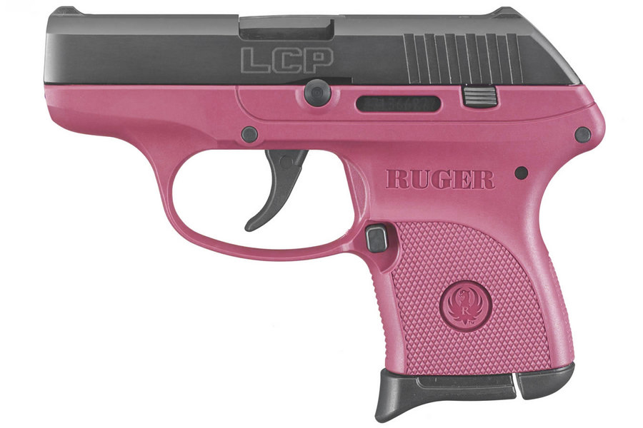LCP 380ACP Centerfire Pistol with Raspberry Grip Frame