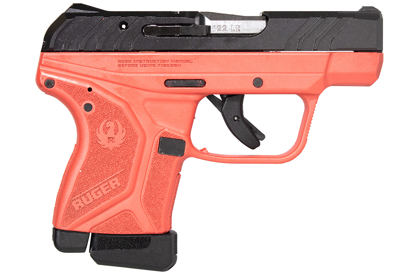 LCP II 22LR Pistol with 2.75 Inch Barrel and Red Cerakote Frame
