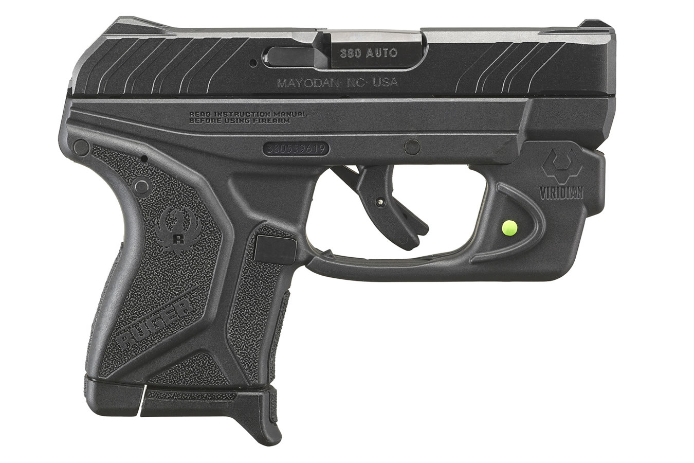 LCP II 380 ACP Pistol with Viridian E-Series Green Laser