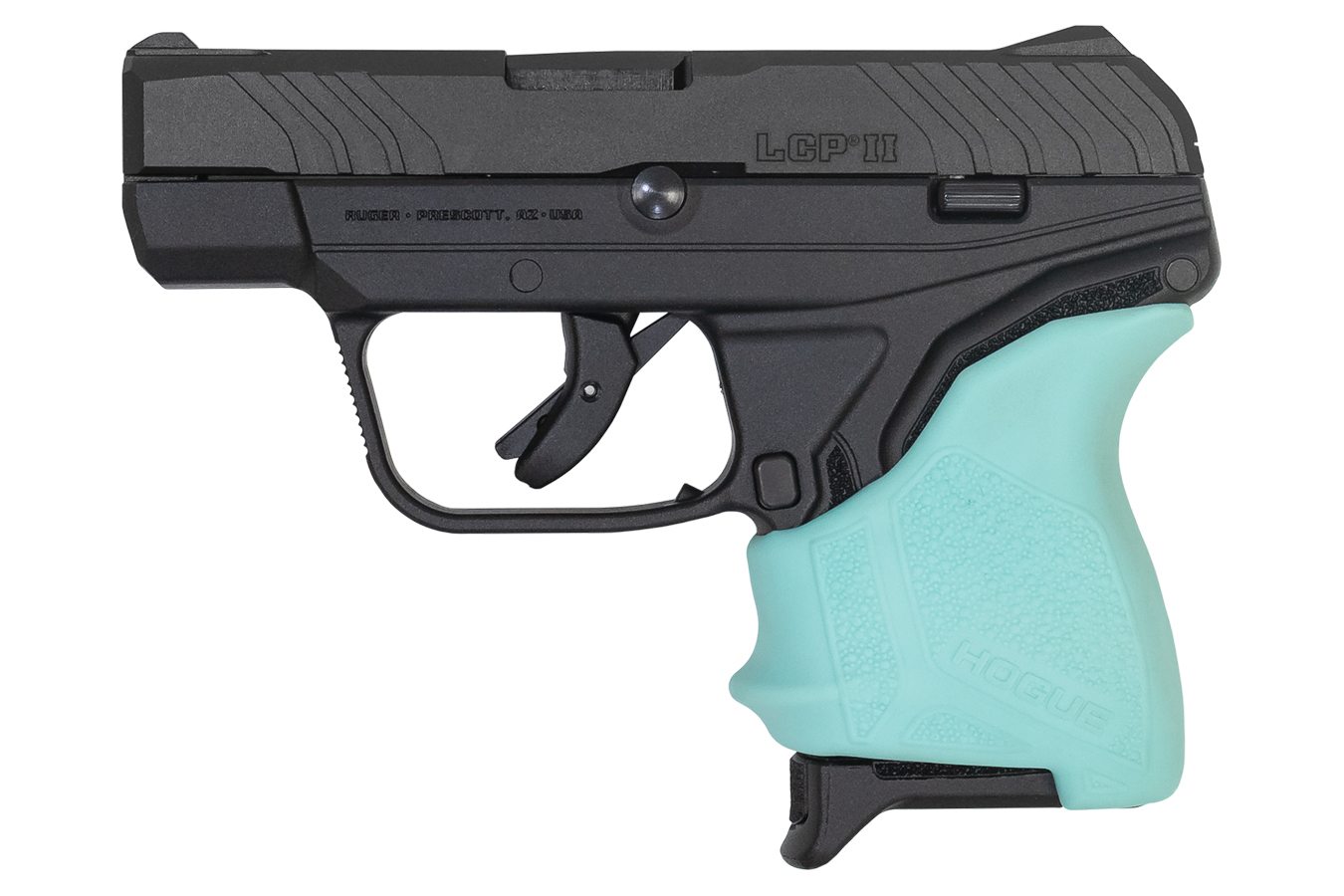 LCP II 380 Auto Carry Conceal Pistol TALO Exclusive with Turquoise Hogue Slip On