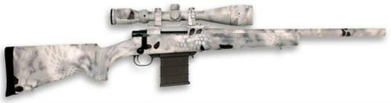Legacy Kryptek Full Dip Rifle Package .223 Remington 20″ Heavy Barrel 4-16x44mm Nikko Stirling Scope Raid Camouflage 5rd