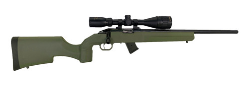 Legacy Sports M1100 22 LR, 18″ Threaded Barrel, ODG, Includes 4-12×40 Scope, 10rd