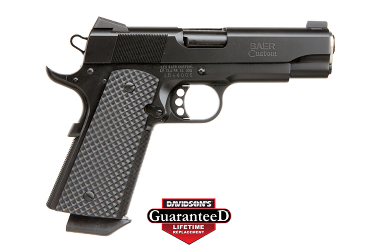 Les Baer 1911 Black Baer 9mm 4.25″ Barrel Combat Night Sights 9rd Mag