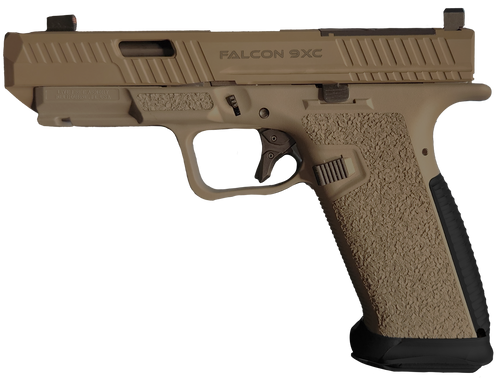 LFA Falcon 9XC 9mm, 4″ Barrel, Compact, Optics Ready, Flat Dark Earth, 17rd