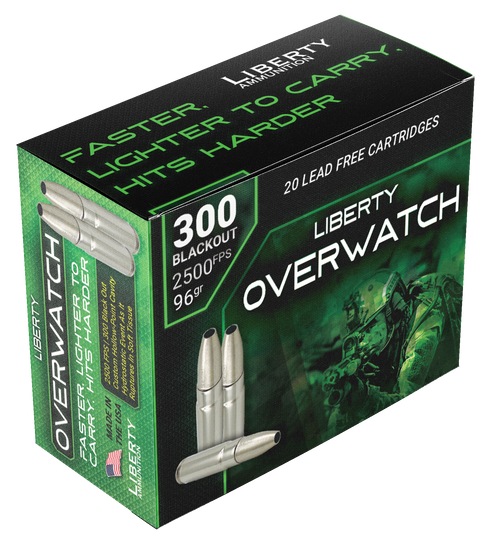 Liberty OverWatch Hunting 300 Blackout, 96gr, OCD, 20Bx/50Cs