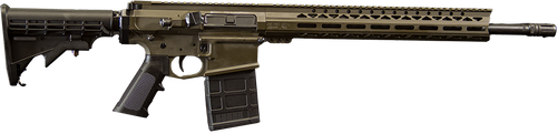Live Free Battle Rifle 7.62x51mm, 18″ Threaded Barrel, Olive Drab Green Cerakote, M-Lok Handguard, 10rd