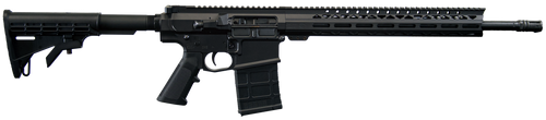Live Free Battle Rifle Heavy 7.62x51mm, 18″ Threaded Barrel, Black Cerakote, Rogers Super Stock, 10rd