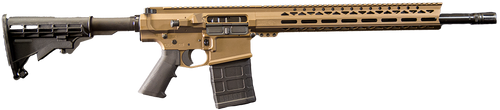 Live Free Battle Rifle Heavy 7.62x51mm, 18″ Threaded Barrel, Burnt Bronze Cerakote, Rogers Super Stock, 10rd