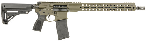 Live Free Battle Rifle Lite 5.56x45mm, 16″ Threaded Barrel, Olive Drab Green, 30rd
