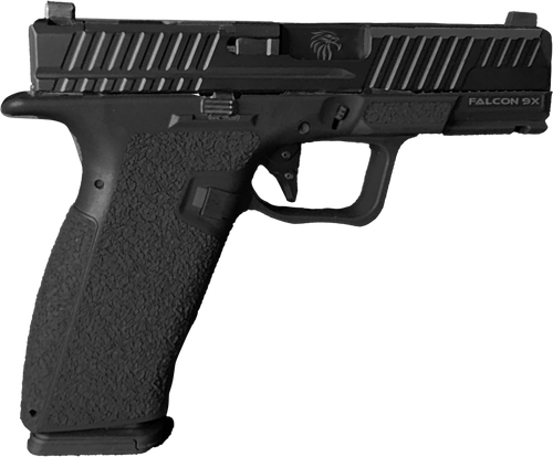 Live Free Falcon 9x 9mm, 4.02″ Barrel, Black Cerakote, Optic Ready, 17rd
