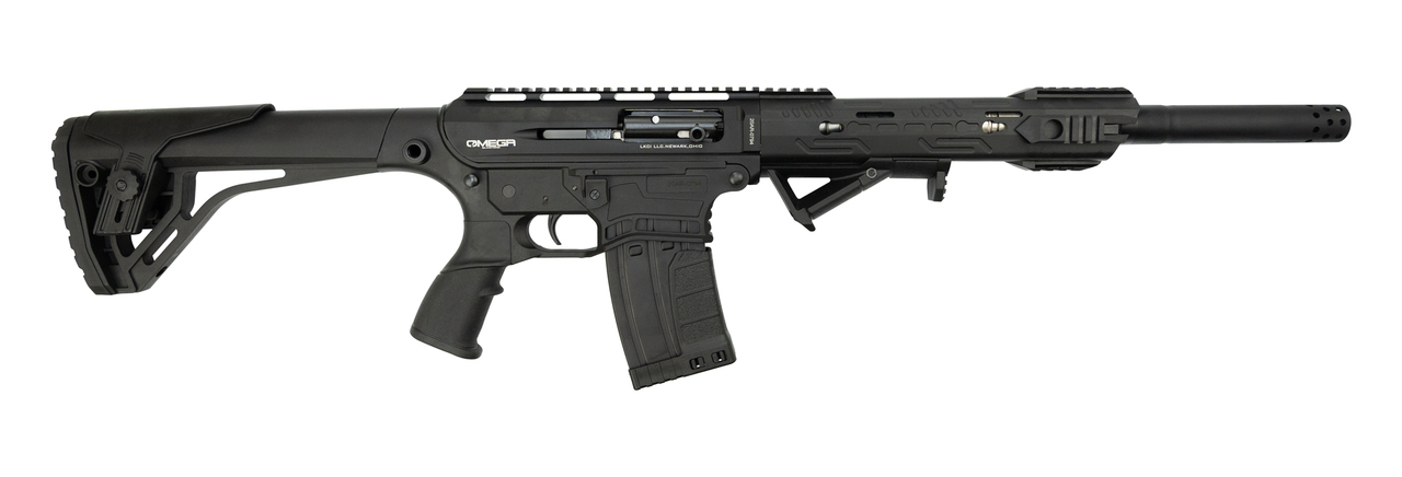 LKCI AR-12 12 Ga, 20″ Barrel, Includes Flip-Up Sights, Black