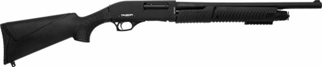 LKCI Omega P12 12 Gauge Pump Shotgun 20″ Barrel Black