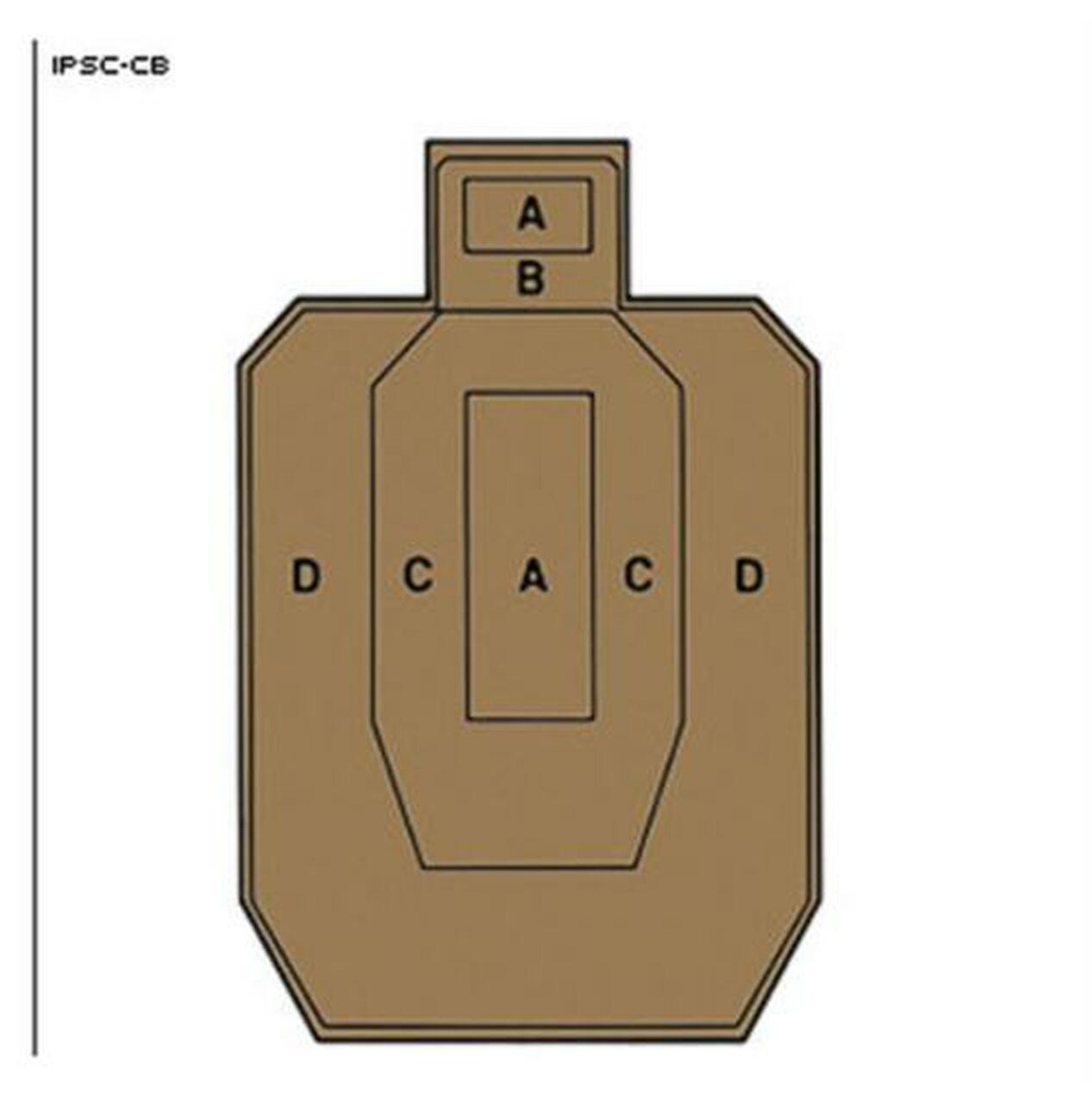 Looper IPSC Cardboard Target 18×30″ Brown/White 100 Per Case