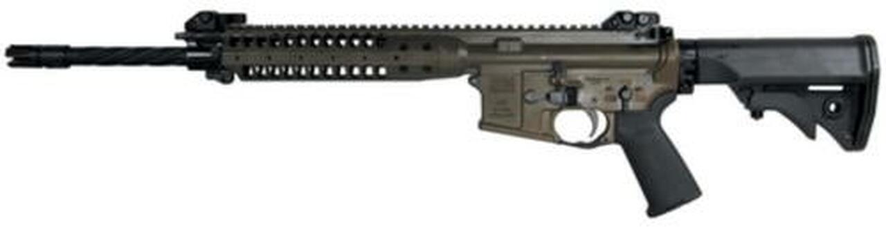 LWRC Improved Carbine Enhanced Rifle 5.56/223 16″ Helical Fluted Barrel Patriot Brown 30 Rd Mag