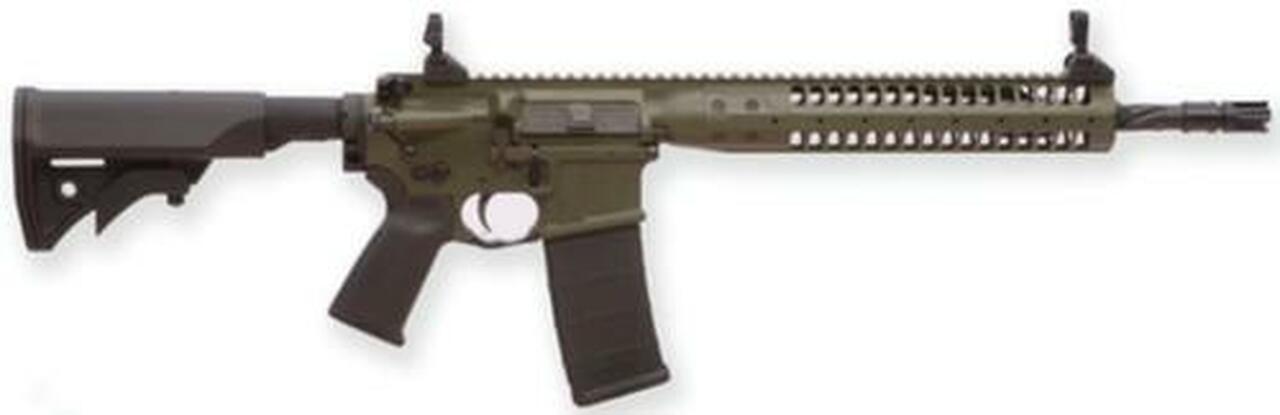 LWRC Improved Carbine SPR Rifle 5.56 16″ Helical Fluted Barrel Flat Dark Earth 30rd Mag