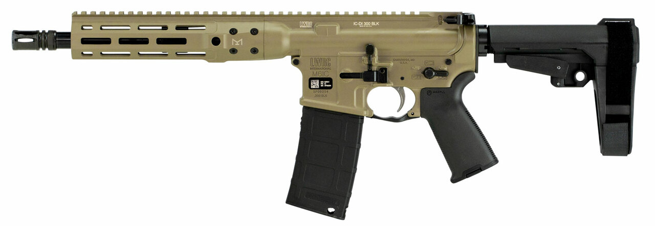 LWRC Individual Carbine Direct Impingement .300 Blackout, 10.50″ Barrel, Flat Dark Earth, 30rd