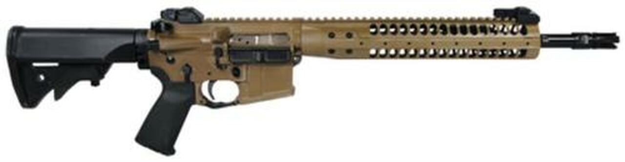 LWRC M6.8-SPR 6.8mm SPC 14.7″ Barrel (16″ OAL) Modular M6 9″ Rail LWRCI Stock MOE+ Grip Flat Dark Earth 30rd