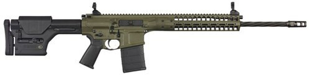 LWRC R.E.P.R, CA Legal, .308/7.62, 20″ Barrel, 10rd, MagPul PRS Stock, OD Green