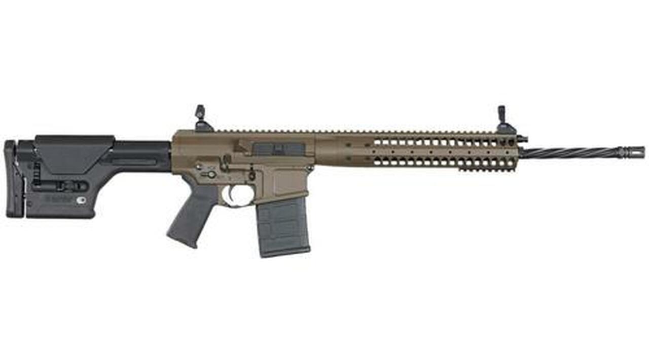 LWRC REPR 7.62/308 20″ SPIRAL FLUTED BARREL PATRIOT BROWN 10 Rd Mag