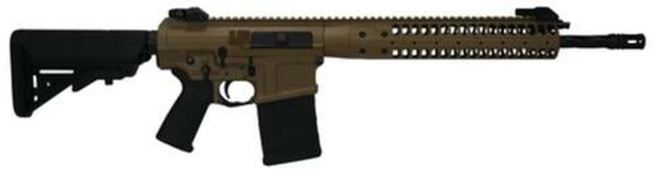 LWRC REPR 7.62 NATO 16″ Spiral Fluted Barrel 6-Position Stock Flat Dark Earth 20rd Mag