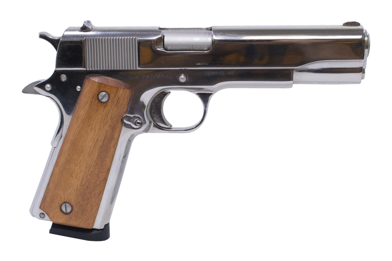 M1911 GI Standard 45ACP Pistol with Wood Grips and Nickel Finish