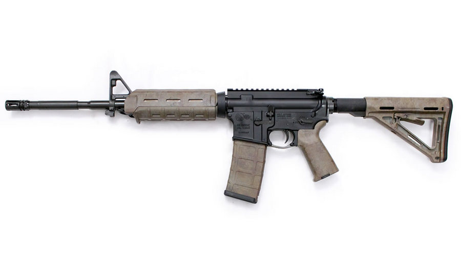 M4 Carbine 5.56×45 NATO Magpul Bounty Hunter Camo Rifle