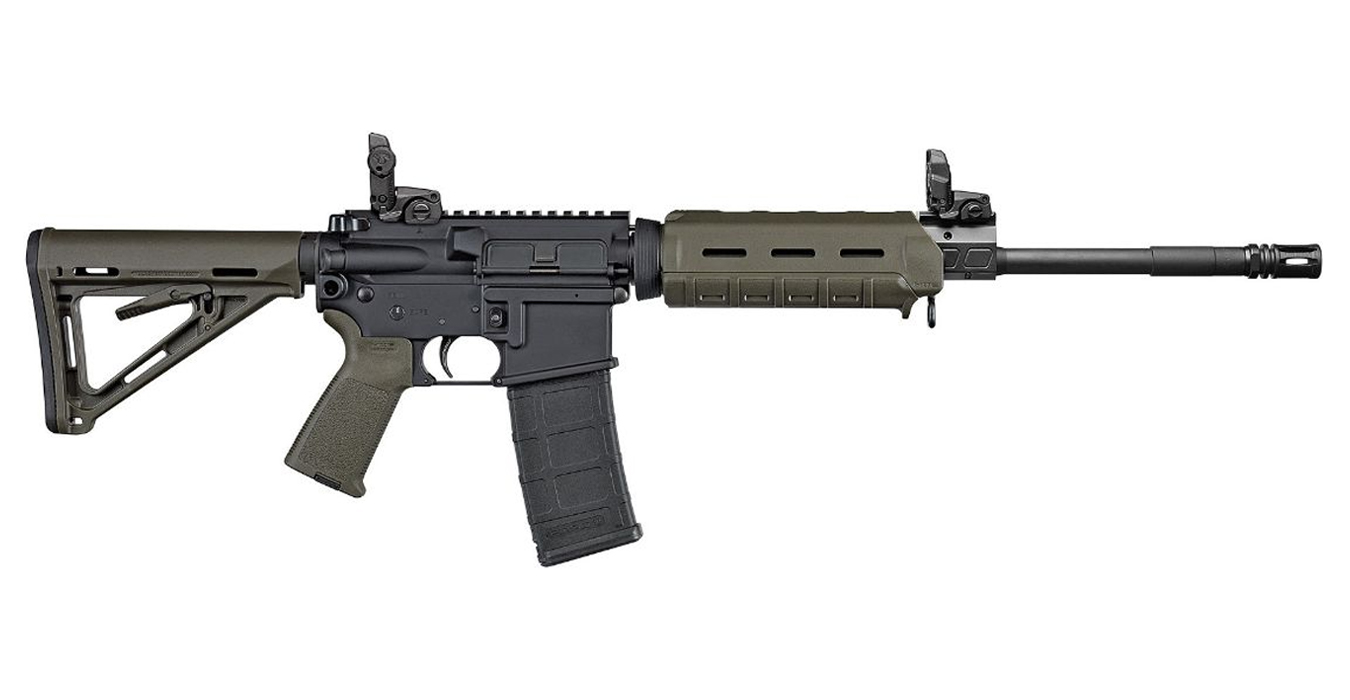 M400 Enhanced 300 Blackout AR-15 Semi-Auto Rifle with Green Magpul MOE Accessories