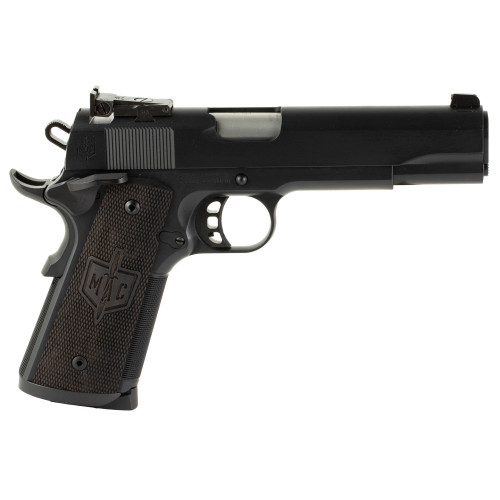MAC 1911 FS 45 ACP, 5″ Barrel, Black, Wood Grips, 8rd