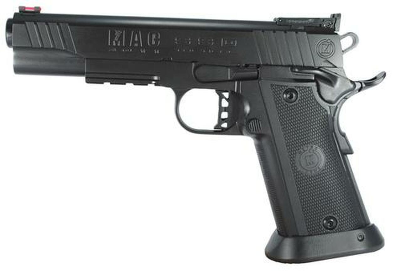 MAC 3011 SSD Single 45 ACP 5″ Barrel, Black Alum Grip, Logo Hard Chrome, 14rd