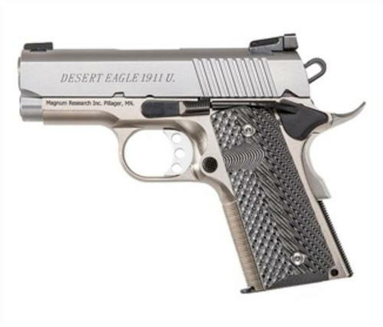 Magnum Desert Eagle 1911 Undercover Single 45 ACP 3″ Barrel, Wood Grips SS, 6rd