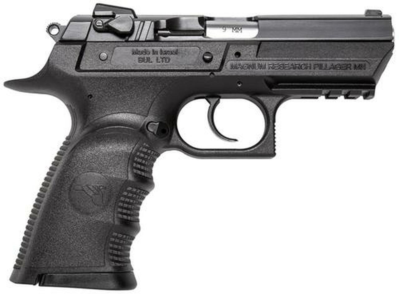 Magnum Research Baby Desert Eagle 3, 9mm, SA/DA, 3.8″, 16rd, Black Carbon Steel
