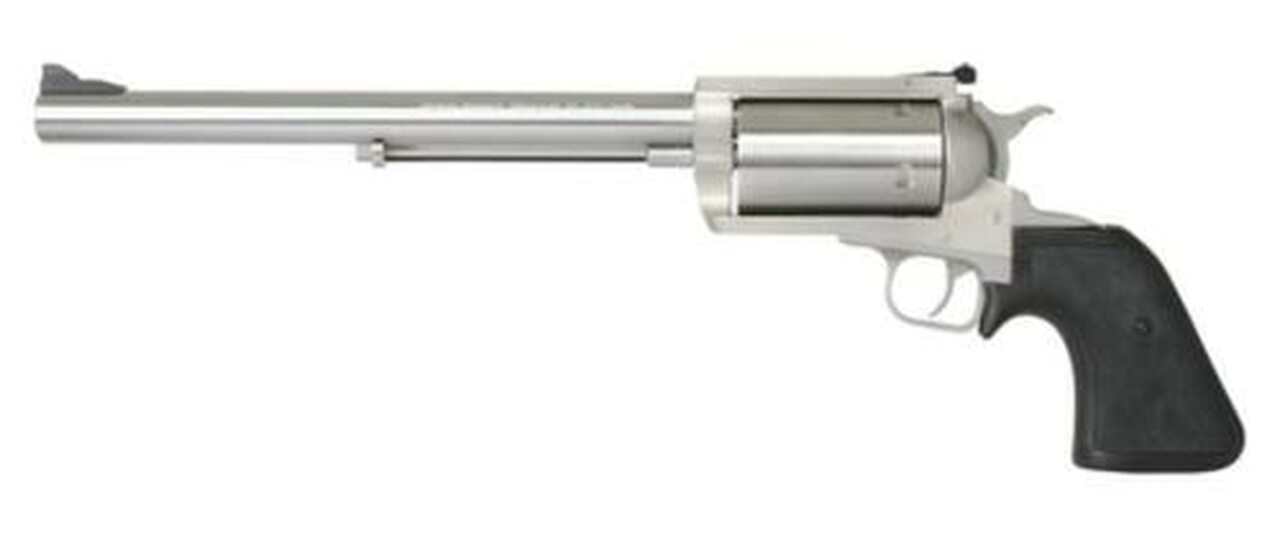 Magnum Research Big Frame 45-70 Govt, 10″ Barrel, Black Hogue Rubber Grip, Stainless, 5rd