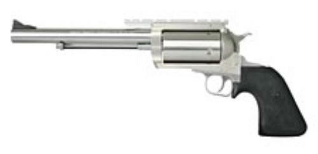 Magnum Research Big Frame 500 S&W 7.5″ 5rd Black Hogue Rubber Grip SS