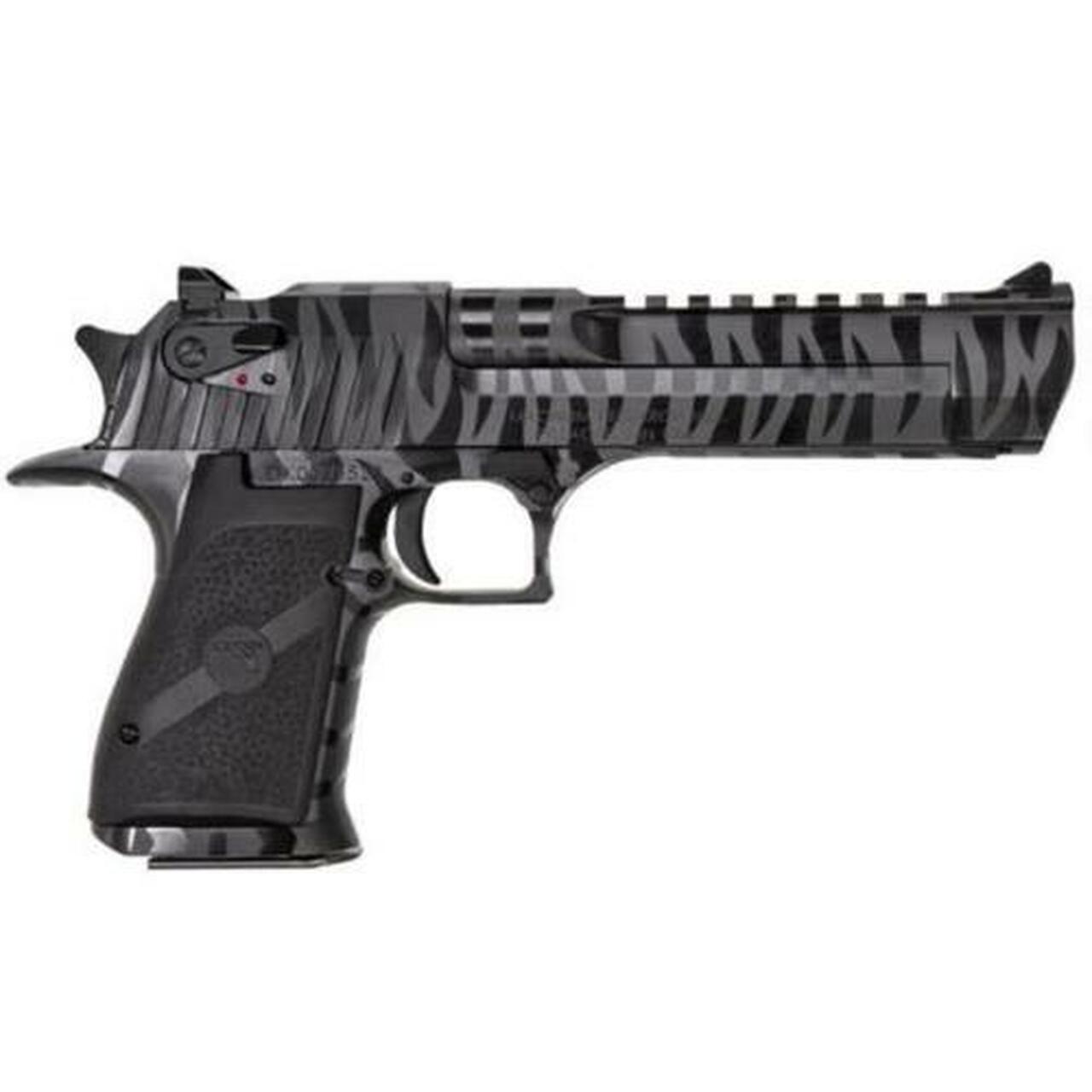 Magnum Research Desert Eagle, .44 Mag, 6″, 8rd, Black Tiger Stripe