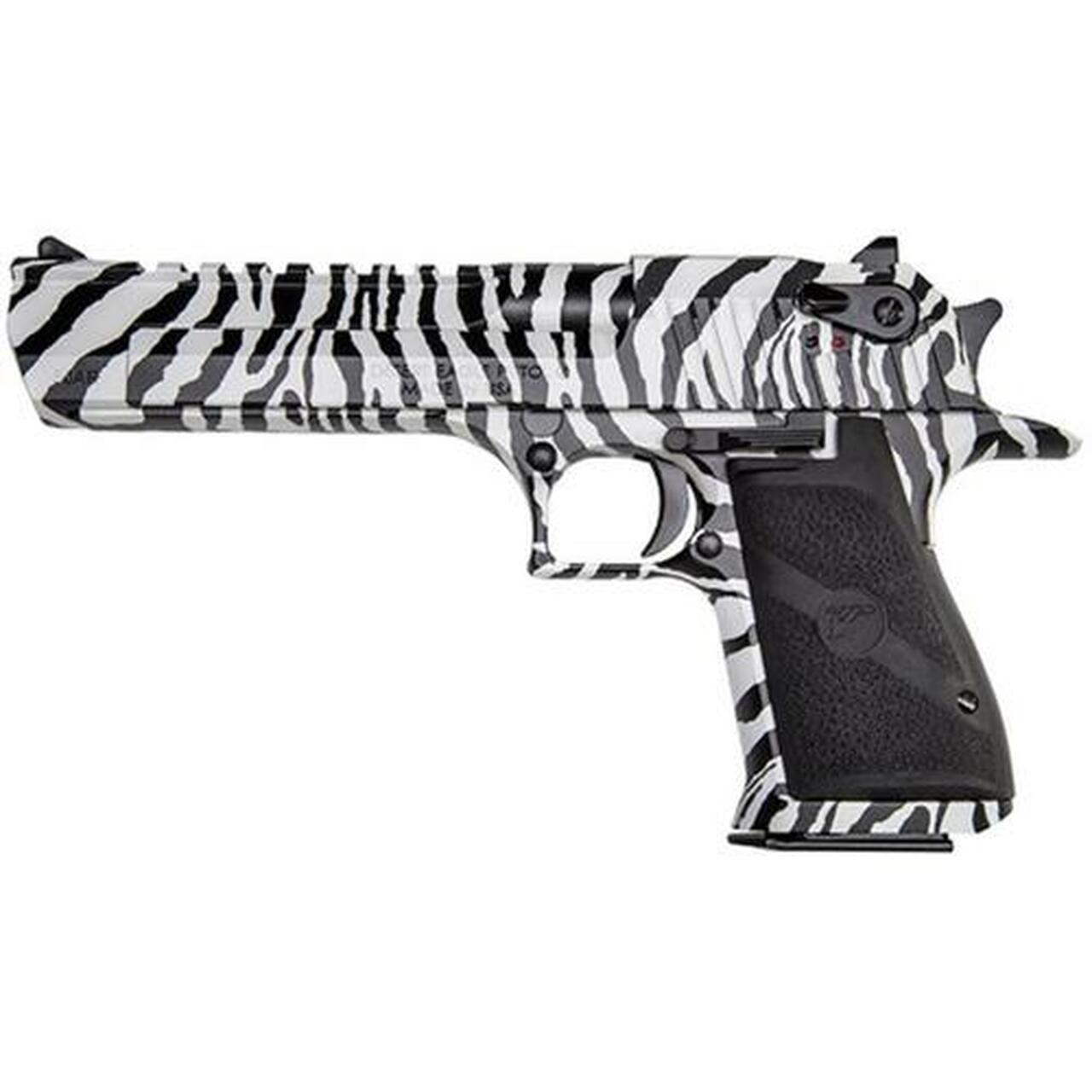 Magnum Research Desert Eagle 50 AE Zebra Finish 6″ Barrel 7 Rd Mag