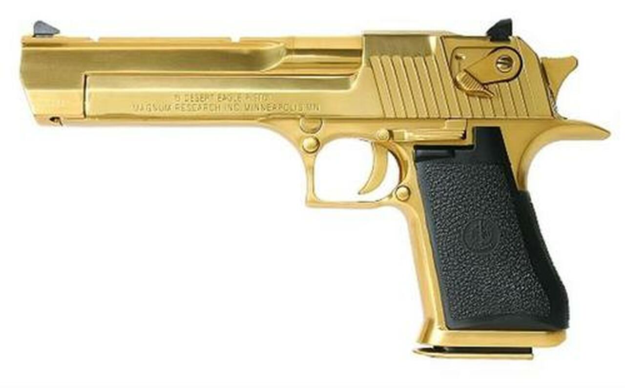 Magnum Research Desert Eagle Mark XIX 44 Mag 6″ Barrel, Black Synthetic Titanium Gold, 8rd